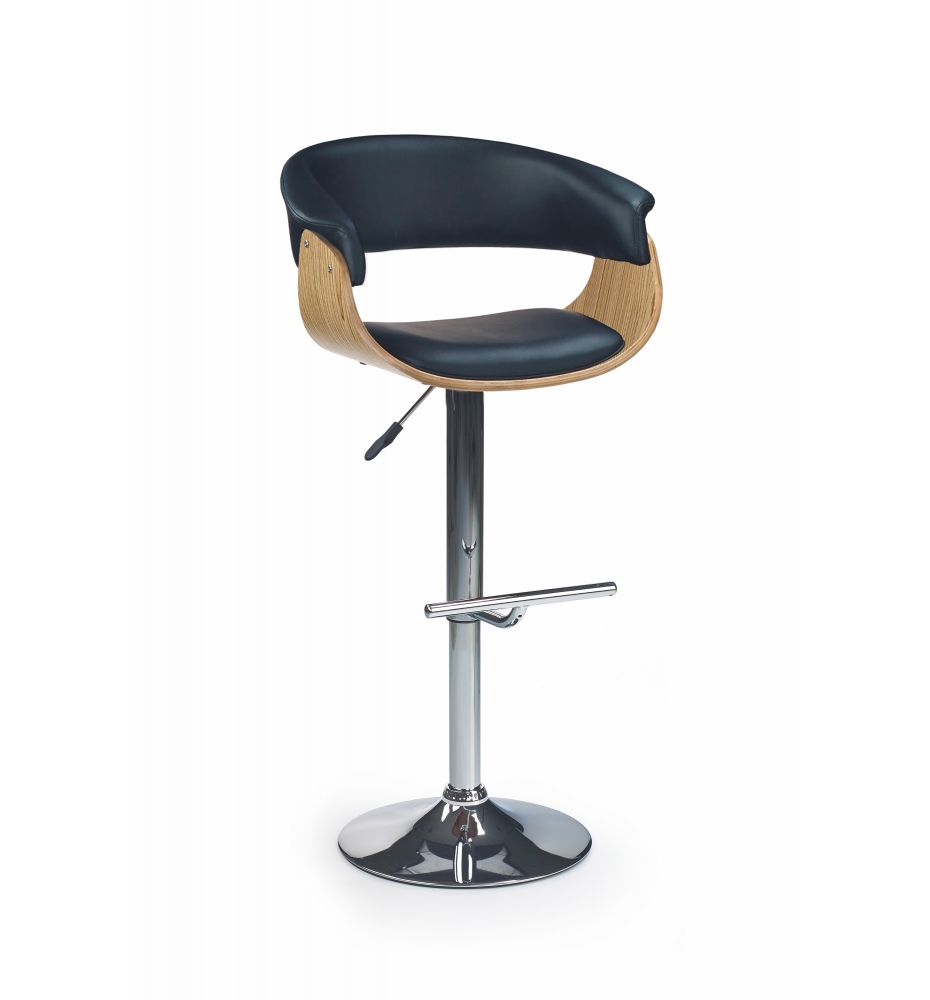 H45 bar stool color: light oak/black