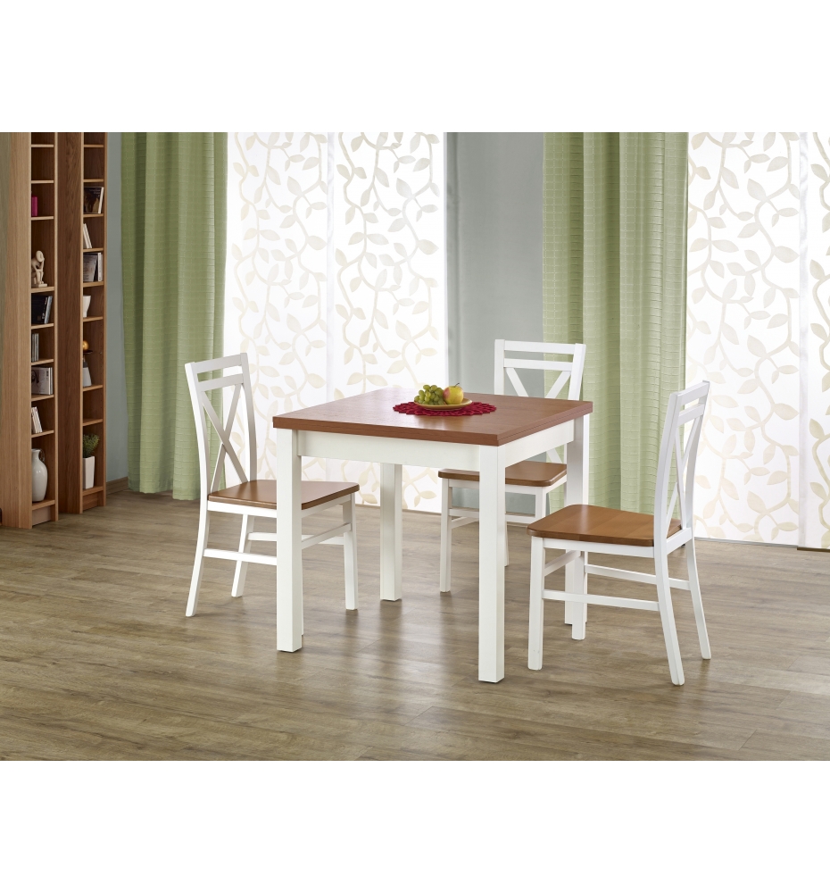 GRACJAN table color: alder / white