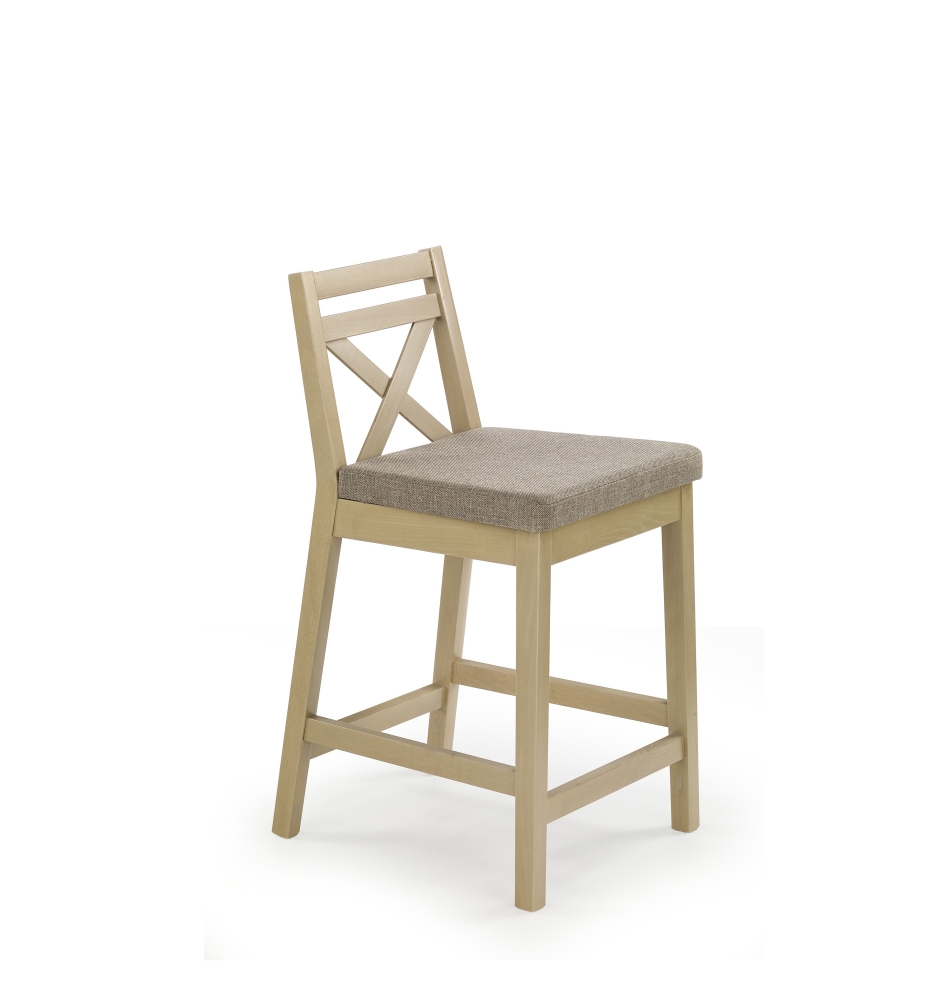 BORYS LOW bar stool, color: sonoma oak / INARI 23