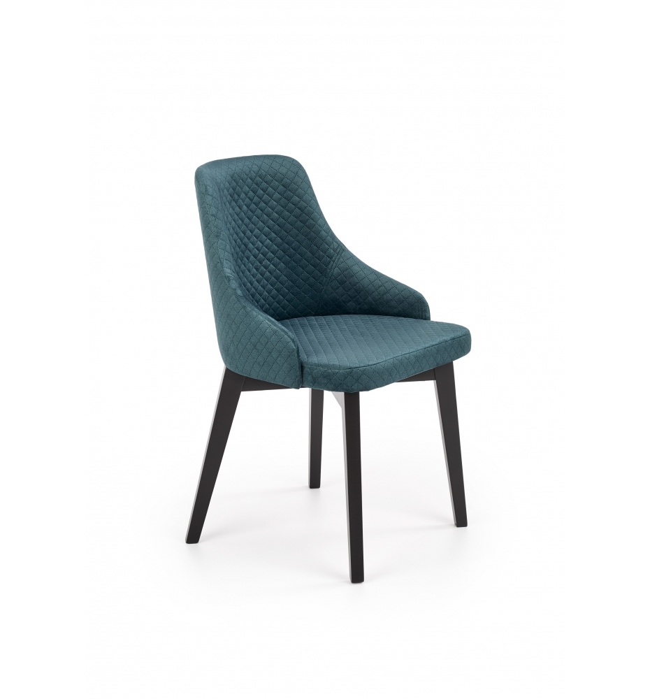 TOLEDO 3 chair, color: quilted velvet Karo 4 - MONOLITH 37