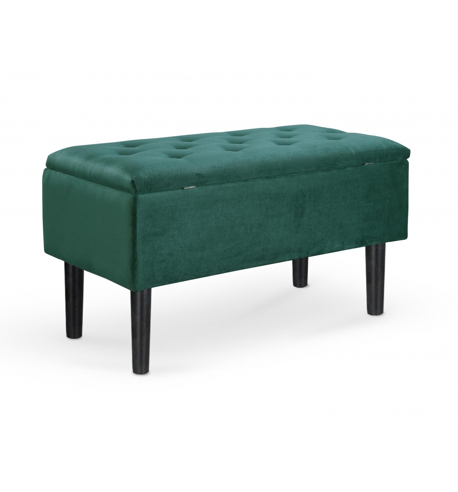 CLEO bench with storage, color: dark green