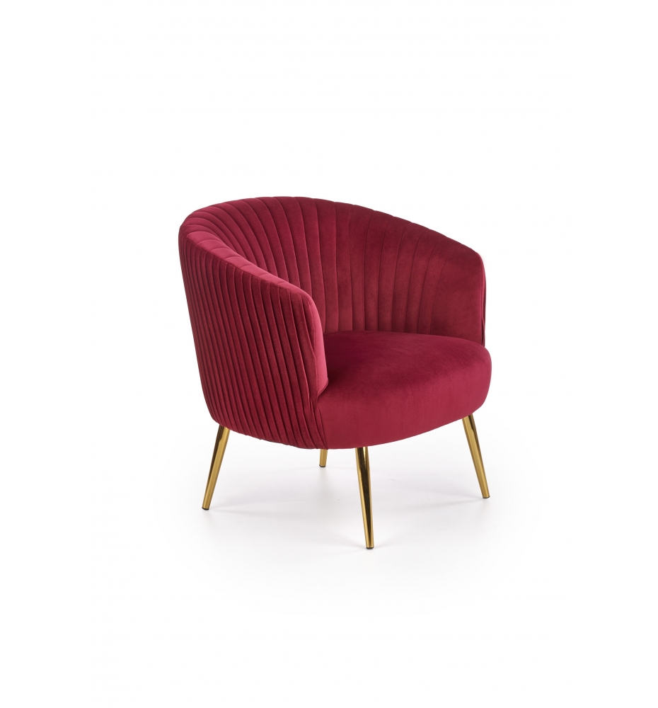 CROWN l. chair, color: dark red