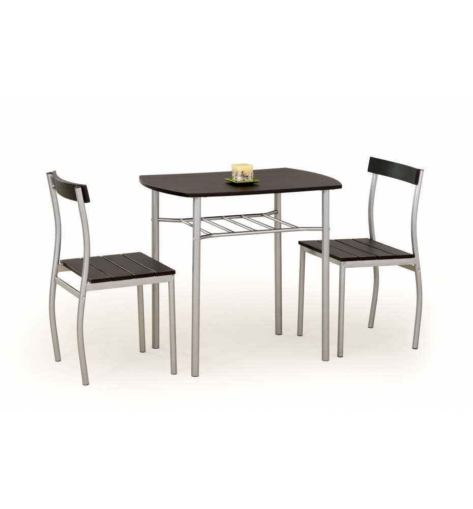 LANCE table + 2 chairs color: wenge