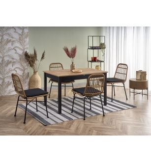 GREG table, color: wotan oak/black