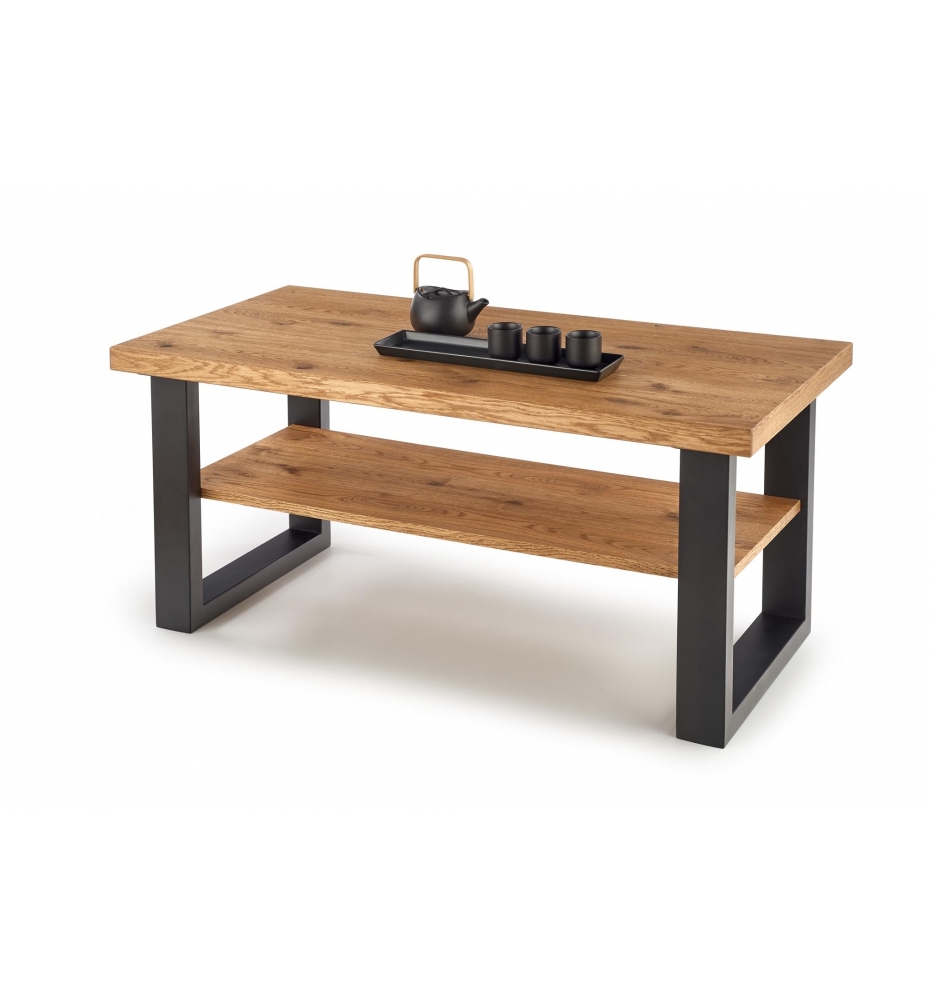 HORUS-LAW coffee table, color: light oak/black