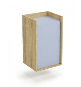 MOBIUS cabinet 1D color: hikora oak/light blue