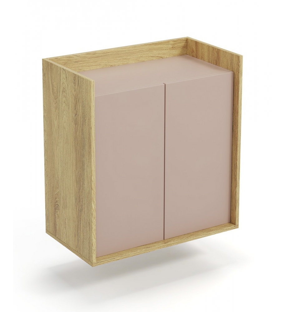 MOBIUS cabinet 2D color: hikora oak/white