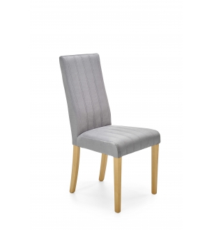 DIEGO 3 chair, color: quilted velvet Stripes - MONOLITH 85