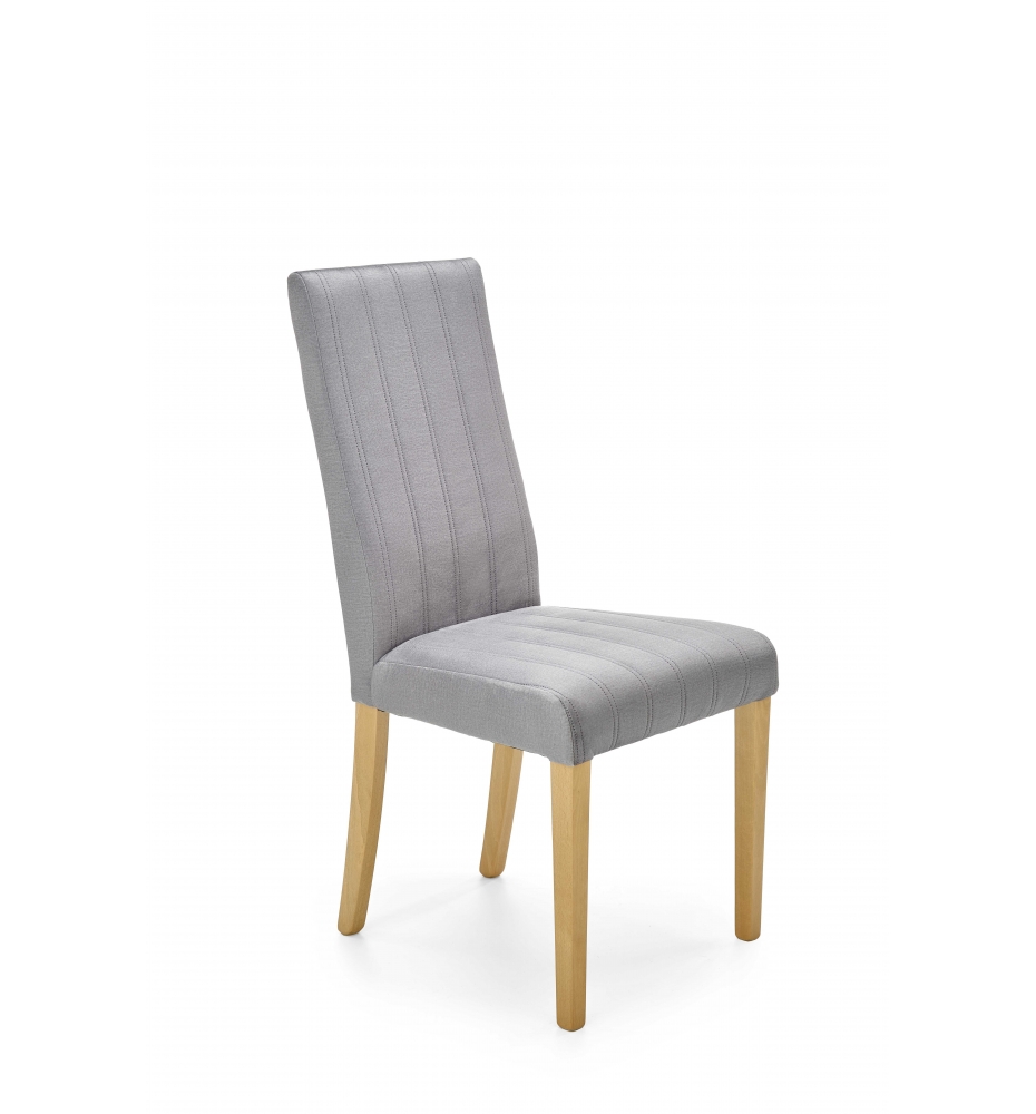 DIEGO 3 chair, color: quilted velvet Stripes - MONOLITH 85