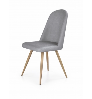 K214 chair, color: grey / honey oak
