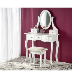 SARA dresser console with stool, white matt