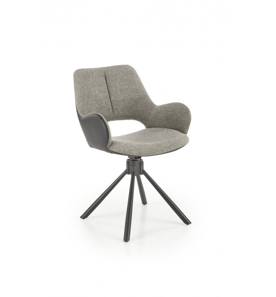 K494 chair, grey / black