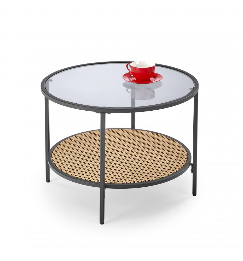 DAKOTA coffee table, smoked / natural