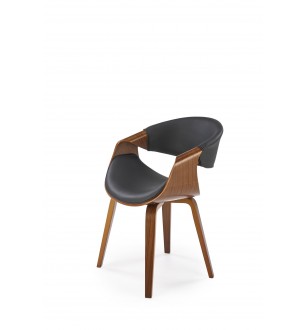 K544 chair, black / walnut