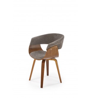 K545 chair, grey / walnut