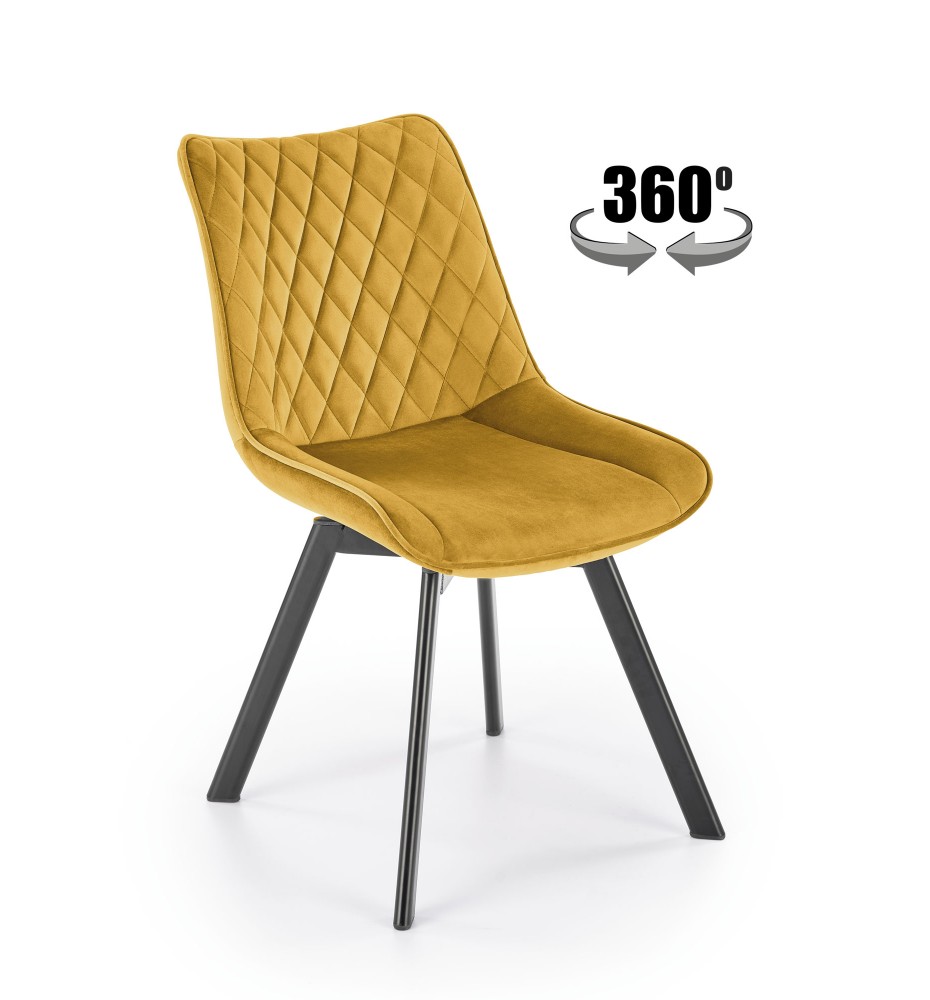 K520 chair, mustard / black