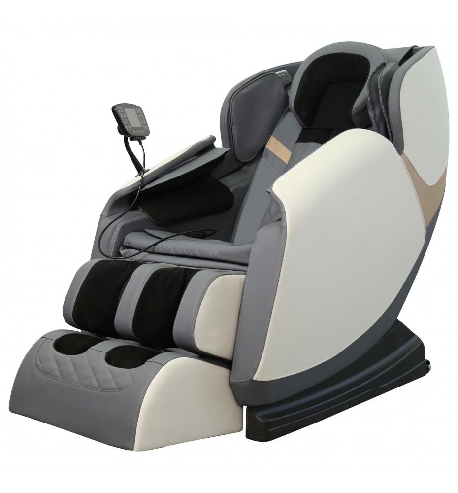 SOLARIA massage chair / heating function / colors: cream / grey / gold