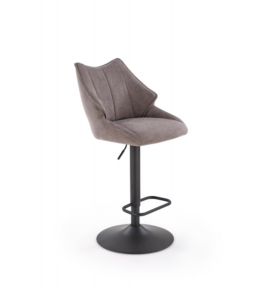 H122 bar stool, black / grey