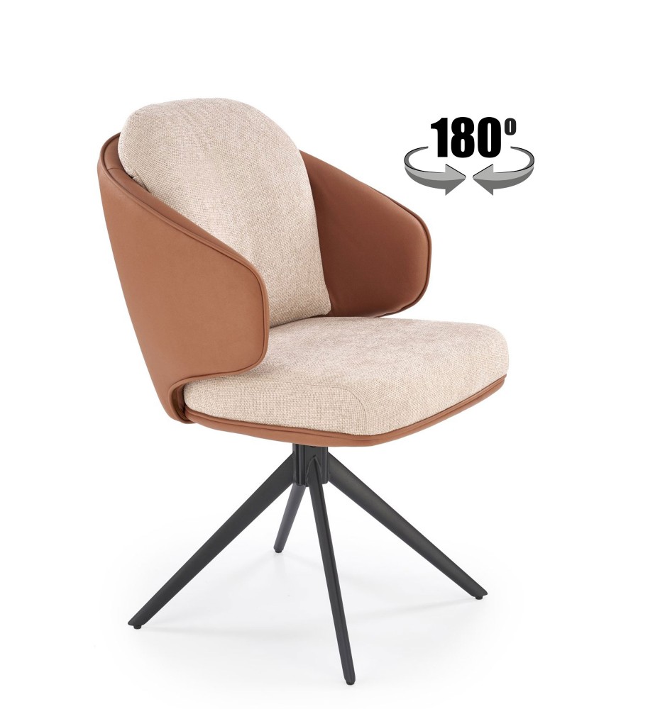 K554 chair, brown / beige