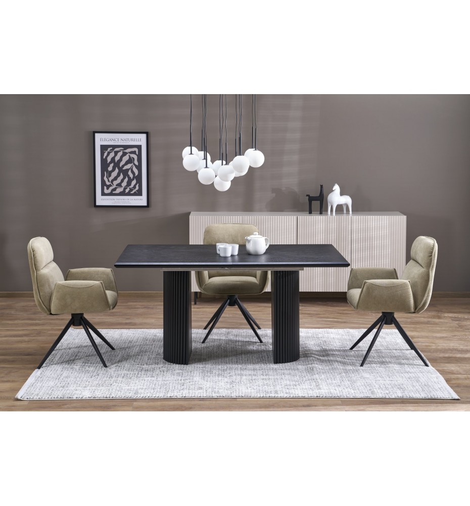 BOLERO extension table, color: black / black