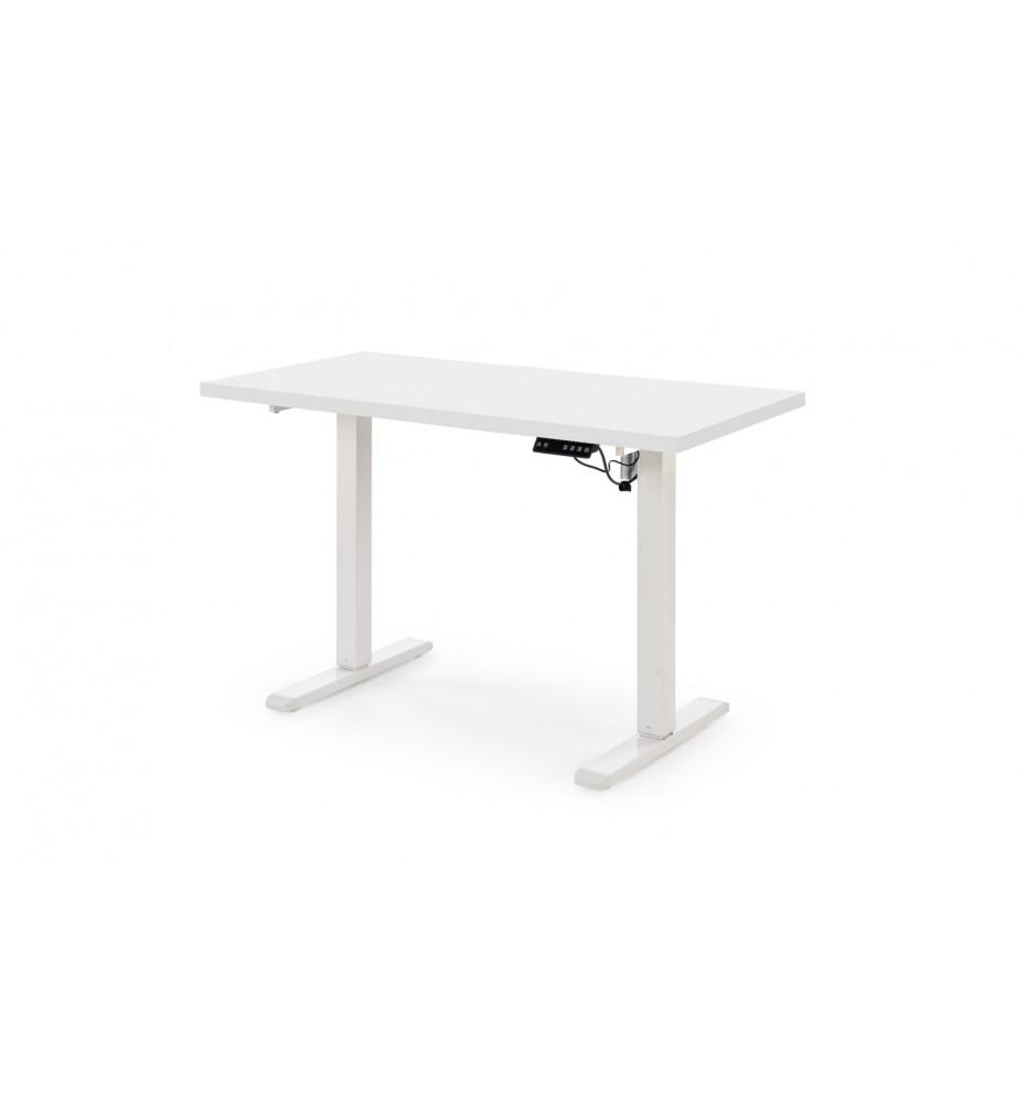 B/54 desk with adjustable height, top - white, frame - white