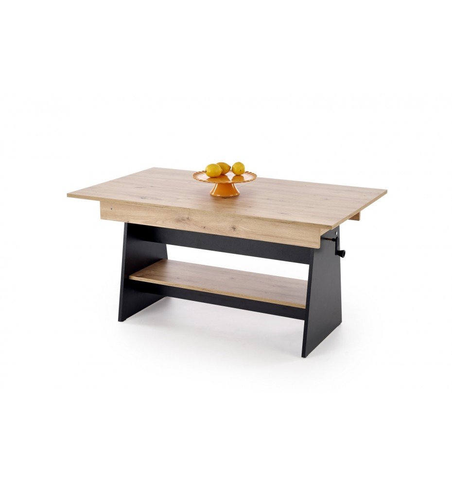 ERIKA lifting coffee table, color: artisan oak / black