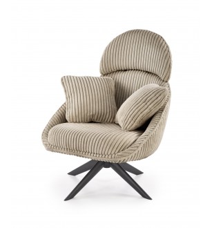 MERRY 2 leisure chair with swivel function, cappuccino