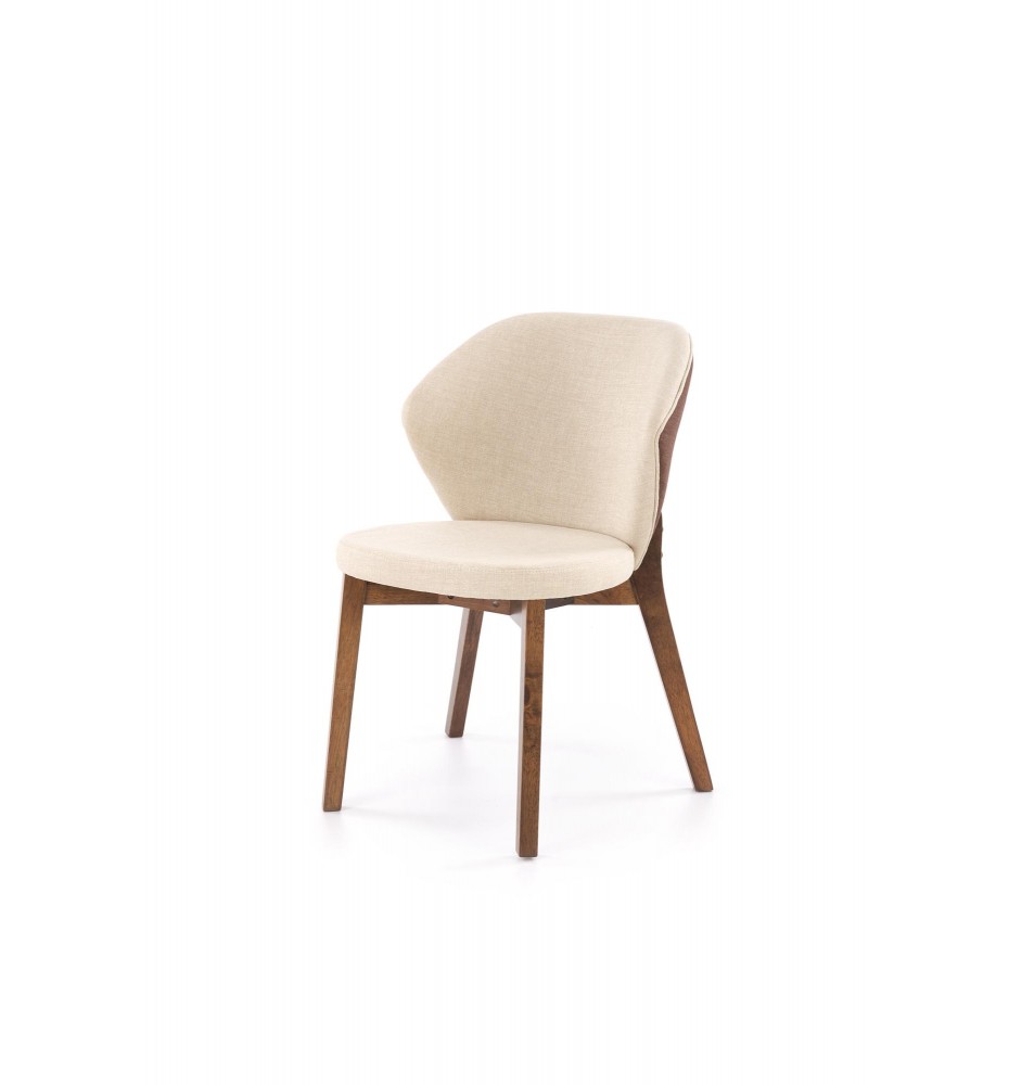 K583 chair, walnut / brown / beige
