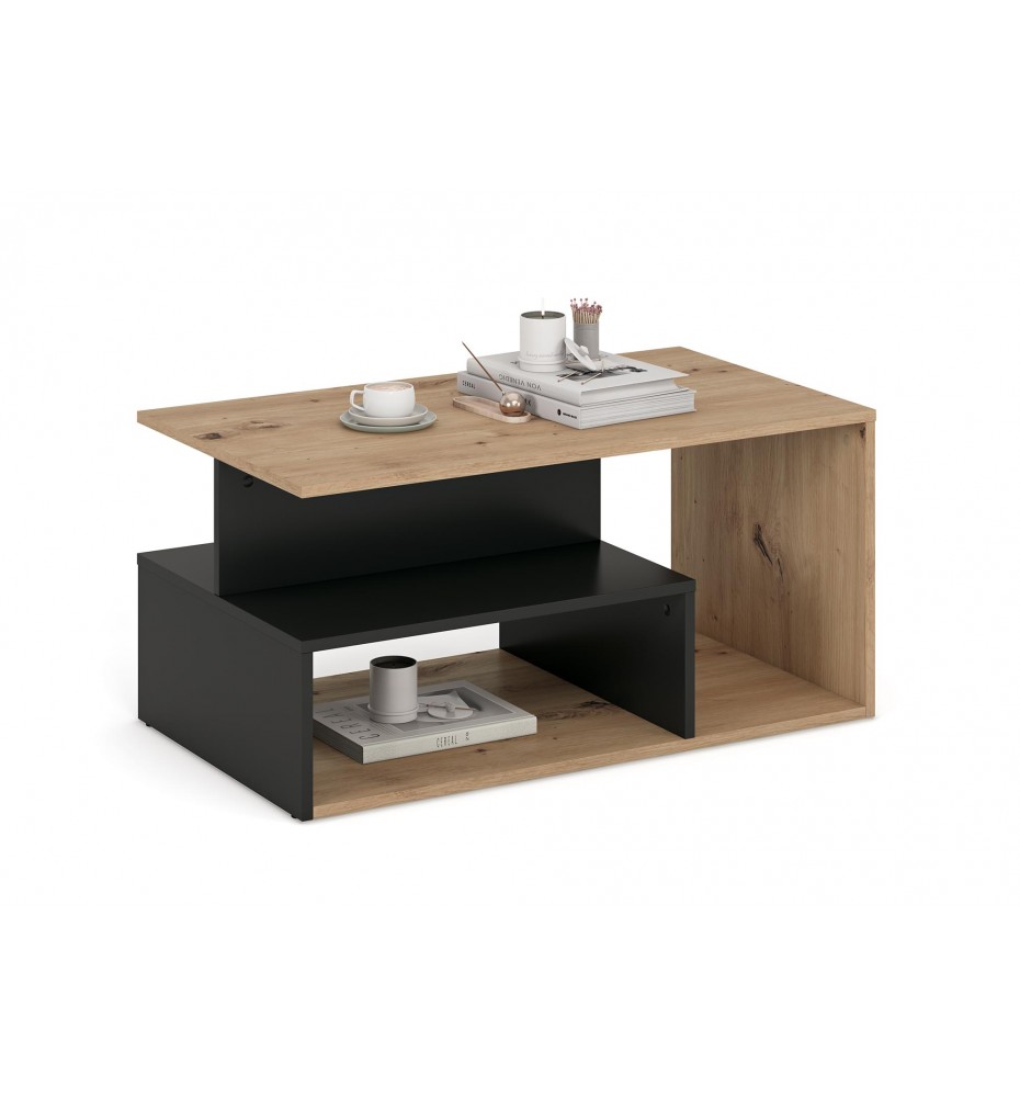 IVA c.table, artisan oak / black
