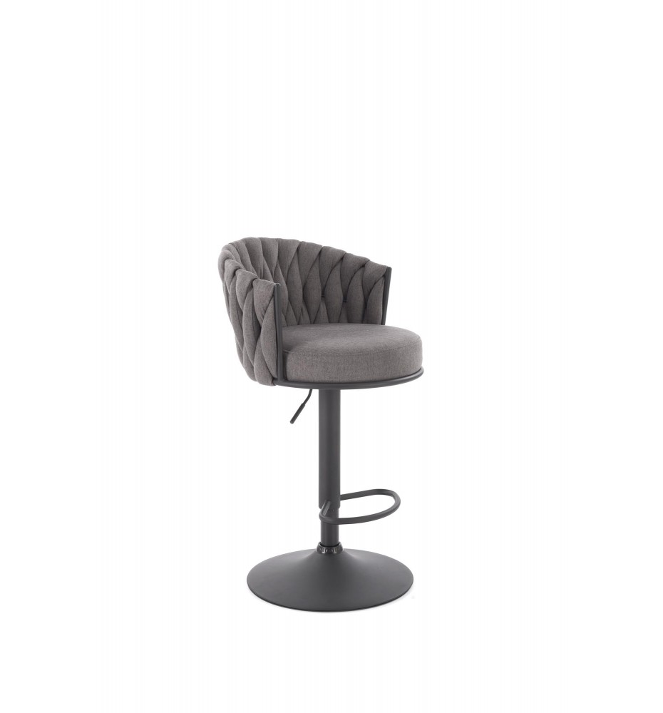 H125 bar stool, black / grey