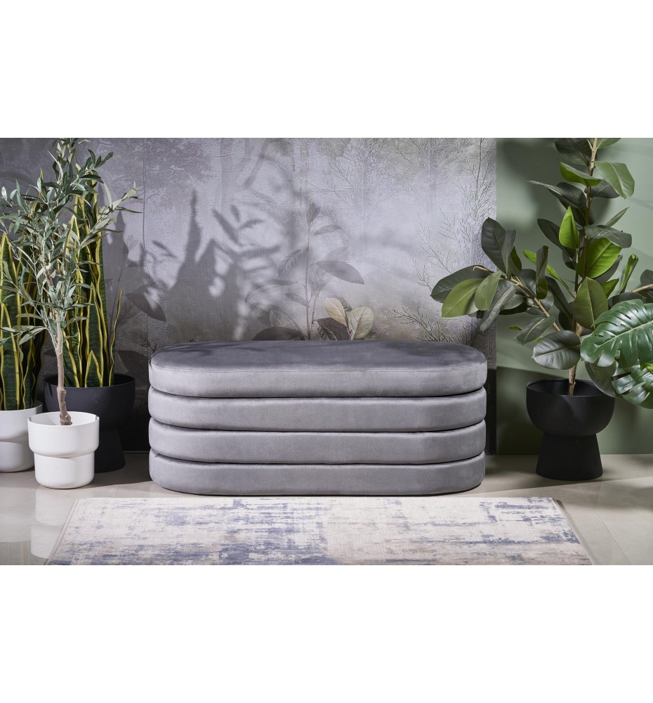 CALPI bench with storage function, grey