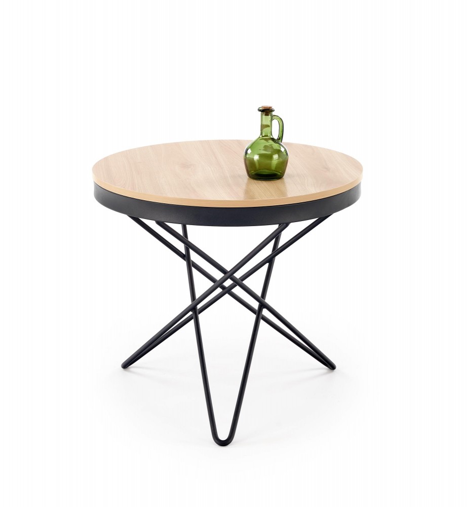 LEILA c.table, natural / black