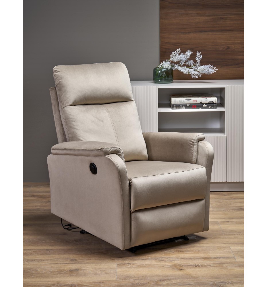 CROCUS electric recliner, beige