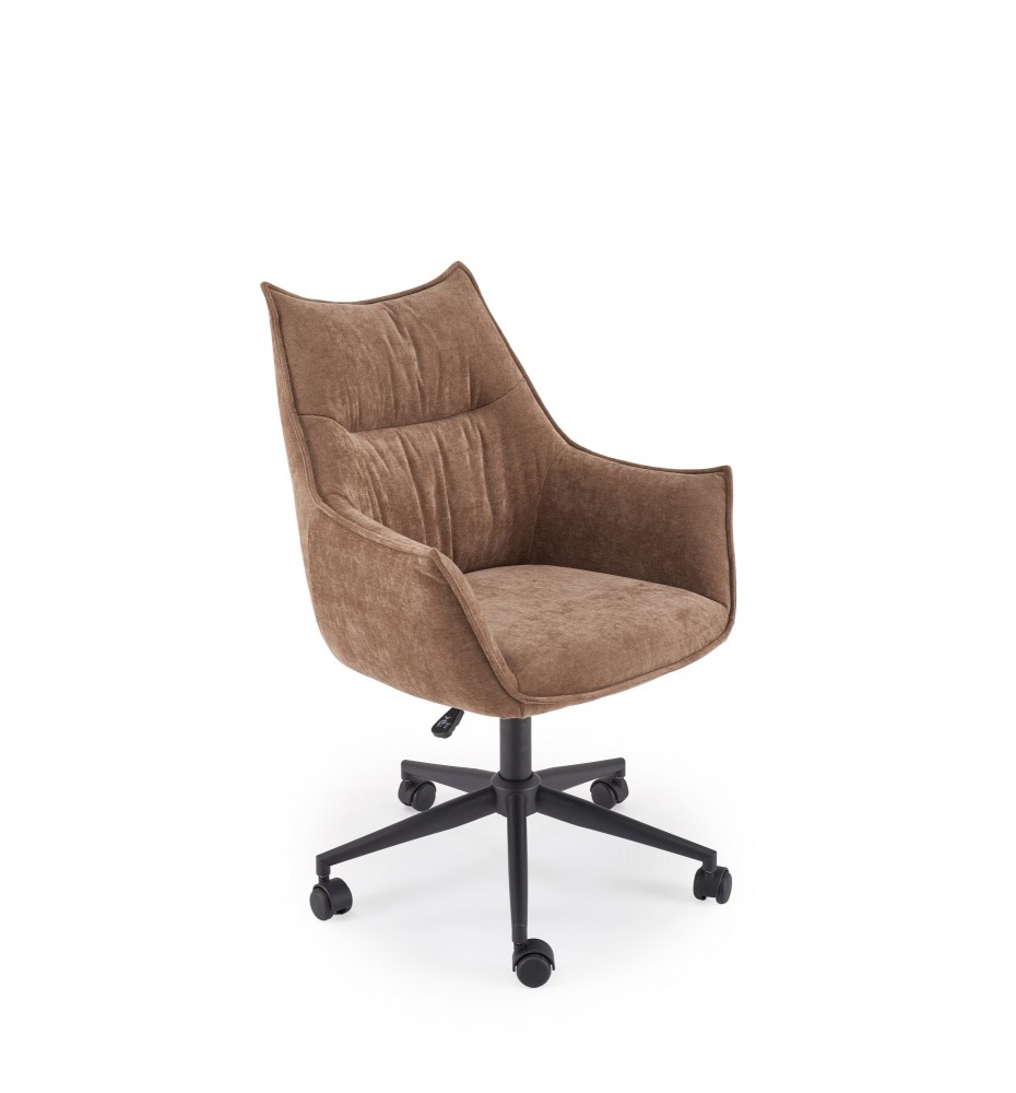 CLIO swivel armchair, brown