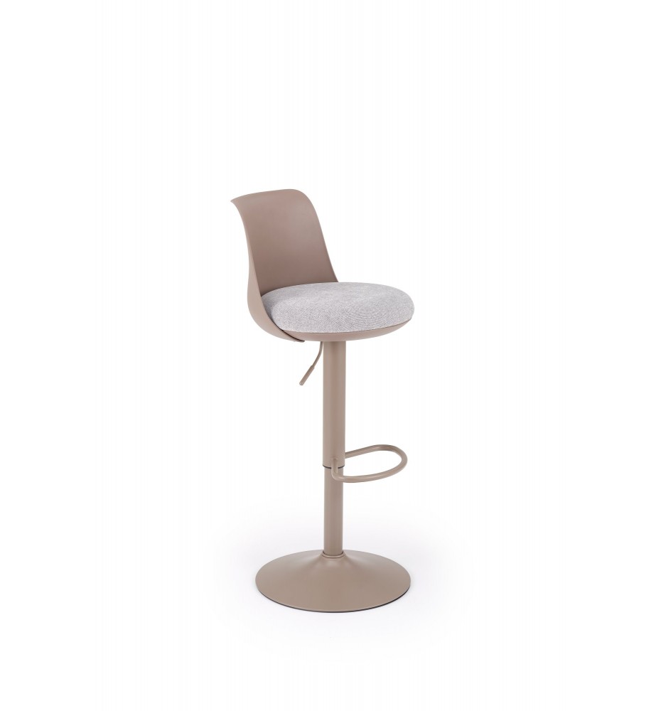H127 bar stool, cappuccino / grey