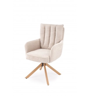 K594 chair, beige / natural oak