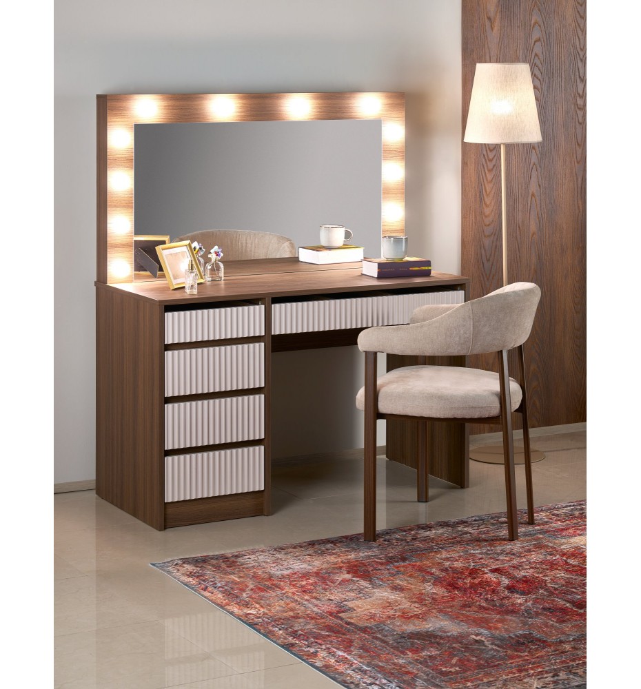 HOLLYWOOD 2 XL color: cashmere / walnut